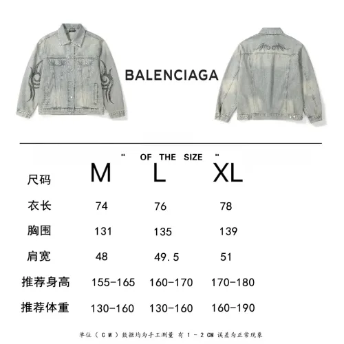 Cheap Balenciaga Jackets Long Sleeved For Men #1424567 Replica Wholesale [$56.00 USD] [ITEM#1424567] on Replica Balenciaga Jackets