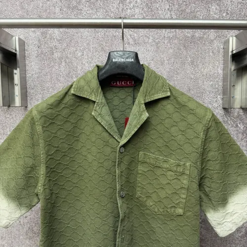 Cheap Gucci Shirts Short Sleeved For Unisex #1424640 Replica Wholesale [$85.00 USD] [ITEM#1424640] on Replica Gucci Shirts