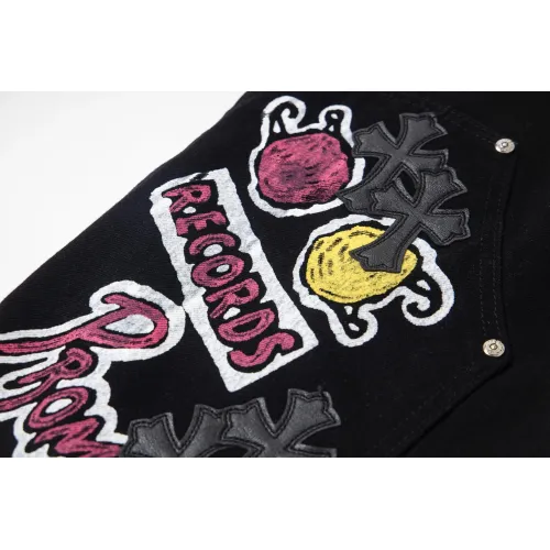 Cheap Chrome Hearts Jeans For Men #1424664 Replica Wholesale [$52.00 USD] [ITEM#1424664] on Replica Chrome Hearts Jeans