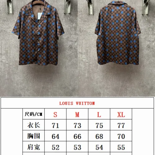 Cheap Louis Vuitton LV Shirts Short Sleeved For Men #1424742 Replica Wholesale [$72.00 USD] [ITEM#1424742] on Replica Louis Vuitton LV Shirts