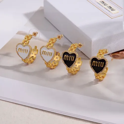 Cheap MIU MIU Earrings For Women #1424872 Replica Wholesale [$27.00 USD] [ITEM#1424872] on Replica MIU MIU Earrings