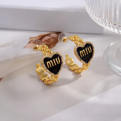 Cheap MIU MIU Earrings For Women #1424873 Replica Wholesale [$27.00 USD] [ITEM#1424873] on Replica MIU MIU Earrings