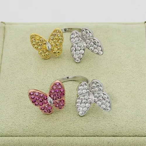 Cheap Van Cleef &amp; Arpels Rings For Women #1425128 Replica Wholesale [$25.00 USD] [ITEM#1425128] on Replica Van Cleef &amp; Arpels Rings