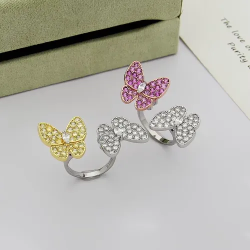 Cheap Van Cleef &amp; Arpels Rings For Women #1425129 Replica Wholesale [$25.00 USD] [ITEM#1425129] on Replica Van Cleef &amp; Arpels Rings