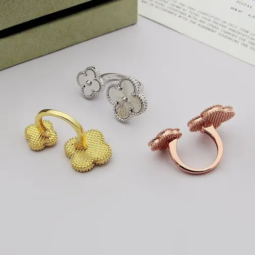 Cheap Van Cleef &amp; Arpels Rings In Rose Gold For Women #1425131 Replica Wholesale [$25.00 USD] [ITEM#1425131] on Replica Van Cleef &amp; Arpels Rings