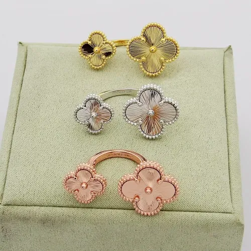 Cheap Van Cleef &amp; Arpels Rings In Gold For Women #1425132 Replica Wholesale [$25.00 USD] [ITEM#1425132] on Replica Van Cleef &amp; Arpels Rings