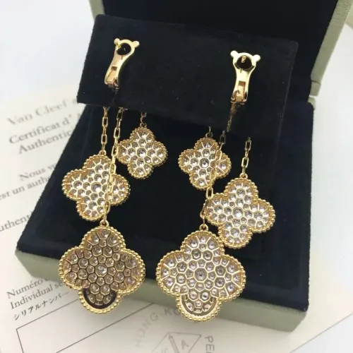Cheap Van Cleef &amp; Arpels Earrings For Women #1425694 Replica Wholesale [$38.00 USD] [ITEM#1425694] on Replica Van Cleef &amp; Arpels Earrings