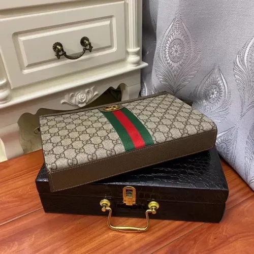 Cheap Gucci AAA Man Pouches #1425839 Replica Wholesale [$64.00 USD] [ITEM#1425839] on Replica Gucci AAA Man Wallets