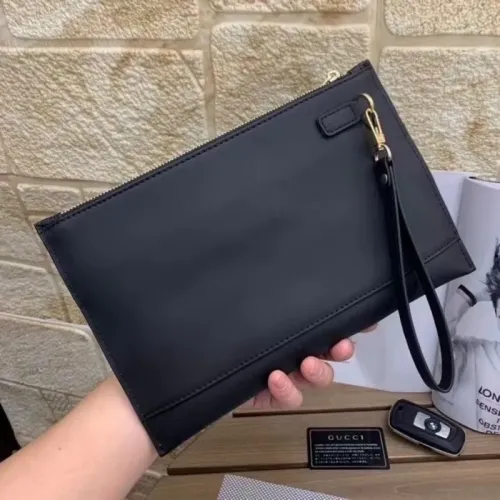Cheap Gucci AAA Man Pouches #1425850 Replica Wholesale [$64.00 USD] [ITEM#1425850] on Replica Gucci AAA Man Wallets