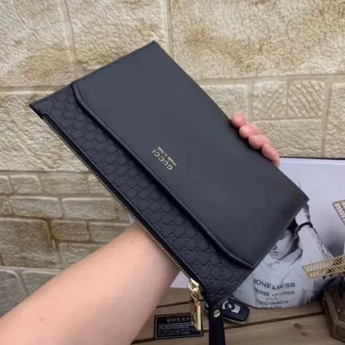 Cheap Gucci AAA Man Pouches #1425850 Replica Wholesale [$64.00 USD] [ITEM#1425850] on Replica Gucci AAA Man Wallets