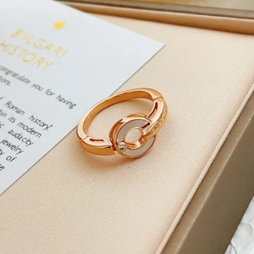 Cheap Bvlgari Rings In Rose Gold For Women #1425881 Replica Wholesale [$29.00 USD] [ITEM#1425881] on Replica Bvlgari Rings