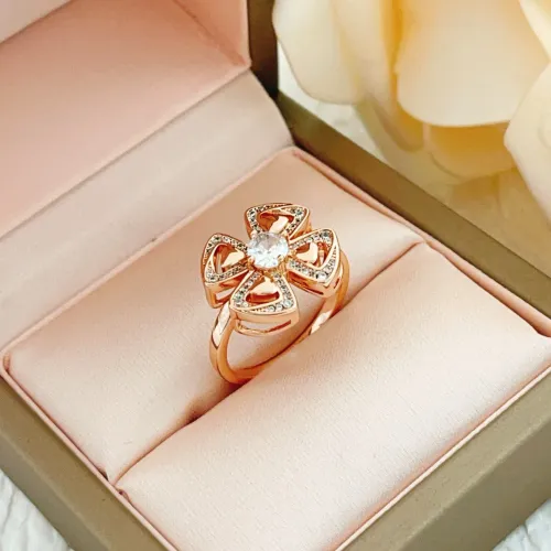 Cheap Bvlgari Rings In Rose Gold For Women #1425883 Replica Wholesale [$29.00 USD] [ITEM#1425883] on Replica Bvlgari Rings