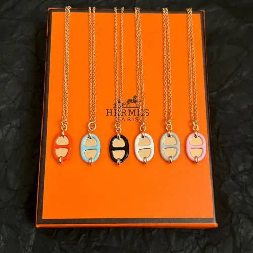 Cheap Hermes Necklaces #1425930 Replica Wholesale [$45.00 USD] [ITEM#1425930] on Replica Hermes Necklaces