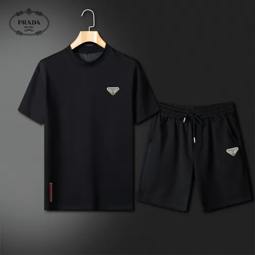 Prada Tracksuits Short Sleeved For Men #1426580