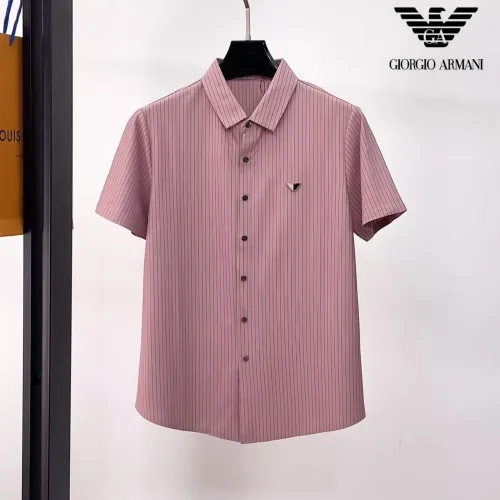 Cheap Armani Shirts Short Sleeved For Men #1426770 Replica Wholesale [$52.00 USD] [ITEM#1426770] on Replica Armani Shirts