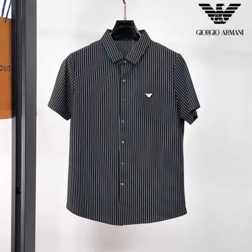 Cheap Armani Shirts Short Sleeved For Men #1426771 Replica Wholesale [$52.00 USD] [ITEM#1426771] on Replica Armani Shirts