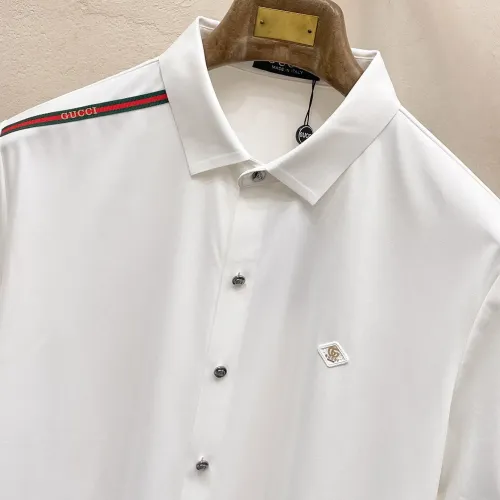 Cheap Gucci Shirts Short Sleeved For Men #1426901 Replica Wholesale [$52.00 USD] [ITEM#1426901] on Replica Gucci Shirts