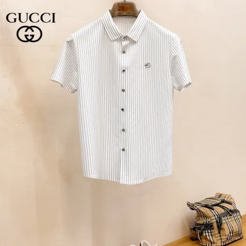 Cheap Gucci Shirts Short Sleeved For Men #1426921 Replica Wholesale [$52.00 USD] [ITEM#1426921] on Replica Gucci Shirts