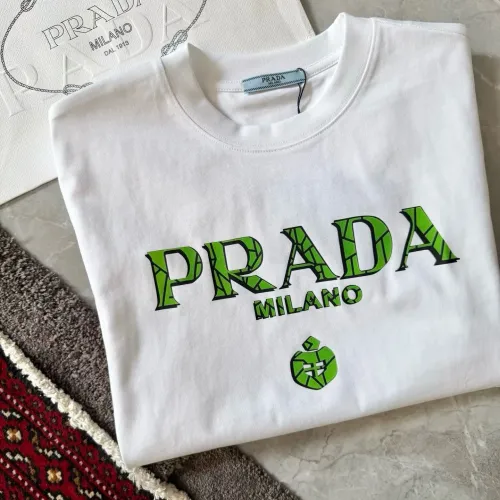 Cheap Prada T-Shirts Short Sleeved For Women #1426962 Replica Wholesale [$64.00 USD] [ITEM#1426962] on Replica Prada T-Shirts