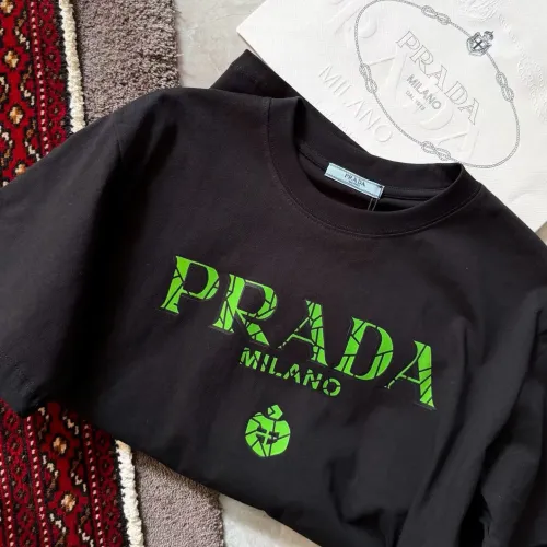Cheap Prada T-Shirts Short Sleeved For Women #1426963 Replica Wholesale [$64.00 USD] [ITEM#1426963] on Replica Prada T-Shirts