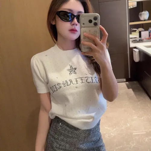 Cheap Christian Dior T-Shirts Short Sleeved For Women #1426964 Replica Wholesale [$82.00 USD] [ITEM#1426964] on Replica Christian Dior T-Shirts