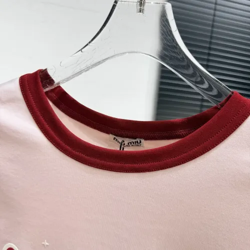 Cheap MIU MIU T-Shirts Short Sleeved For Women #1426968 Replica Wholesale [$64.00 USD] [ITEM#1426968] on Replica MIU MIU T-Shirts
