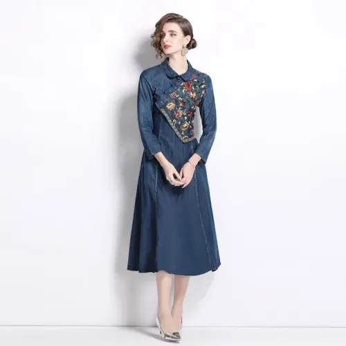 Cheap Christian Dior Dresses Long Sleeved For Women #1426986 Replica Wholesale [$76.00 USD] [ITEM#1426986] on Replica Christian Dior Dresses