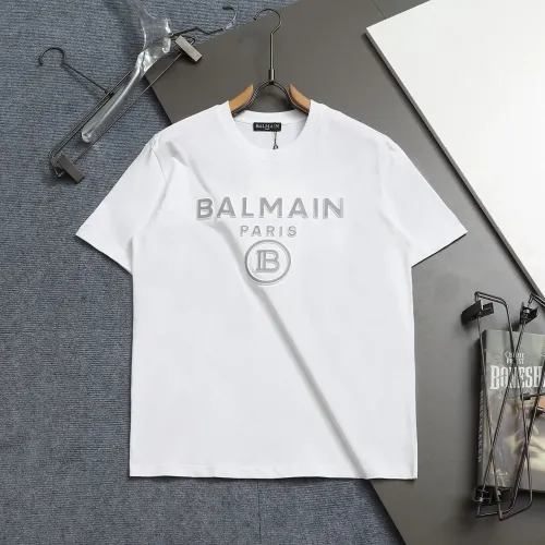 Cheap Balmain T-Shirts Short Sleeved For Unisex #1426990 Replica Wholesale [$38.00 USD] [ITEM#1426990] on Replica Balmain T-Shirts