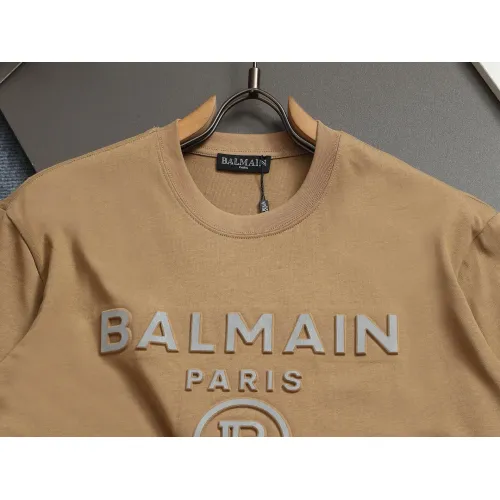 Cheap Balmain T-Shirts Short Sleeved For Unisex #1426991 Replica Wholesale [$38.00 USD] [ITEM#1426991] on Replica Balmain T-Shirts