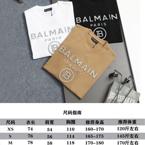Cheap Balmain T-Shirts Short Sleeved For Unisex #1426991 Replica Wholesale [$38.00 USD] [ITEM#1426991] on Replica Balmain T-Shirts