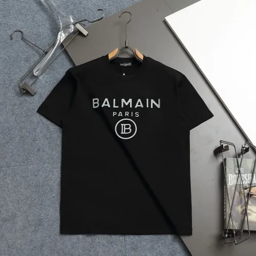 Cheap Balmain T-Shirts Short Sleeved For Unisex #1426992 Replica Wholesale [$38.00 USD] [ITEM#1426992] on Replica Balmain T-Shirts