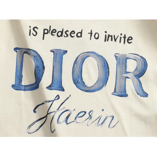 Cheap Christian Dior T-Shirts Short Sleeved For Unisex #1427060 Replica Wholesale [$38.00 USD] [ITEM#1427060] on Replica Christian Dior T-Shirts