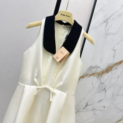 Cheap MIU MIU Dresses Sleeveless For Women #1427093 Replica Wholesale [$128.00 USD] [ITEM#1427093] on Replica MIU MIU Dresses