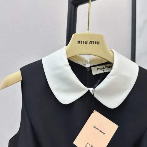 Cheap MIU MIU Dresses Sleeveless For Women #1427095 Replica Wholesale [$125.00 USD] [ITEM#1427095] on Replica MIU MIU Dresses