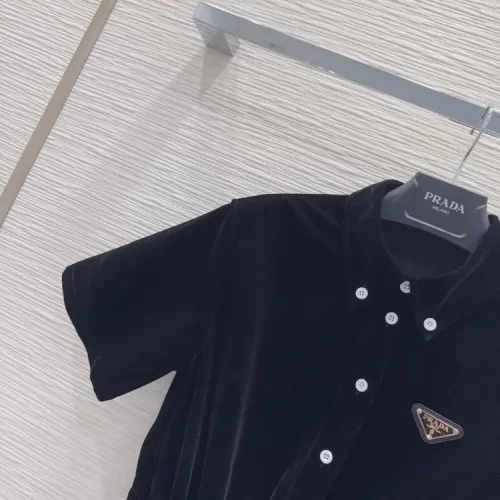 Cheap Prada Dresses Short Sleeved For Women #1427098 Replica Wholesale [$122.00 USD] [ITEM#1427098] on Replica Prada Dresses