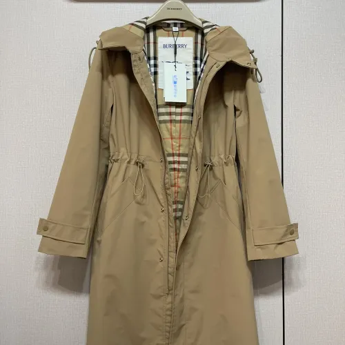 Cheap Burberry Trench Coat Long Sleeved For Women #1427108 Replica Wholesale [$162.00 USD] [ITEM#1427108] on Replica Burberry Trench Coat