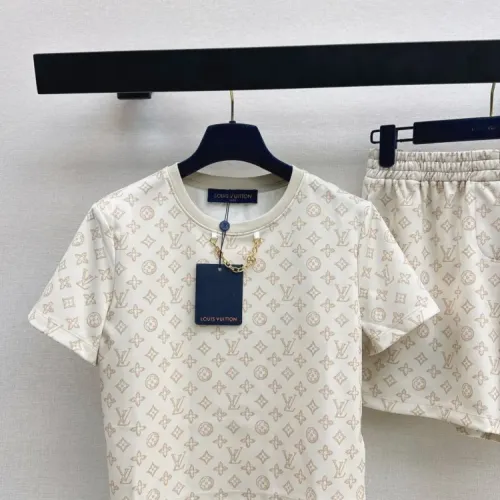 Cheap Louis Vuitton LV Tracksuits Short Sleeved For Women #1427113 Replica Wholesale [$122.00 USD] [ITEM#1427113] on Replica Louis Vuitton LV Tracksuits