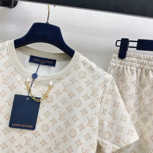 Cheap Louis Vuitton LV Tracksuits Short Sleeved For Women #1427113 Replica Wholesale [$122.00 USD] [ITEM#1427113] on Replica Louis Vuitton LV Tracksuits