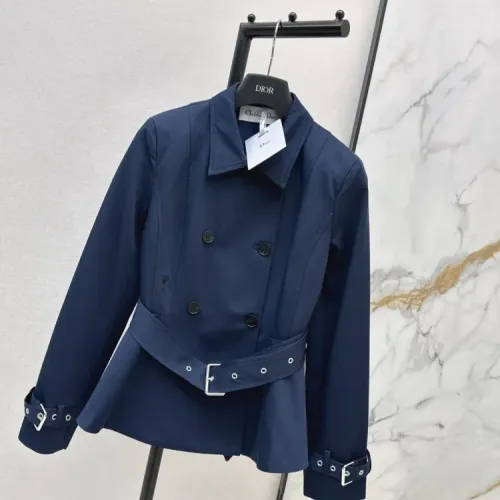 Cheap Christian Dior Coats Long Sleeved For Women #1427116 Replica Wholesale [$135.00 USD] [ITEM#1427116] on Replica Christian Dior Coats