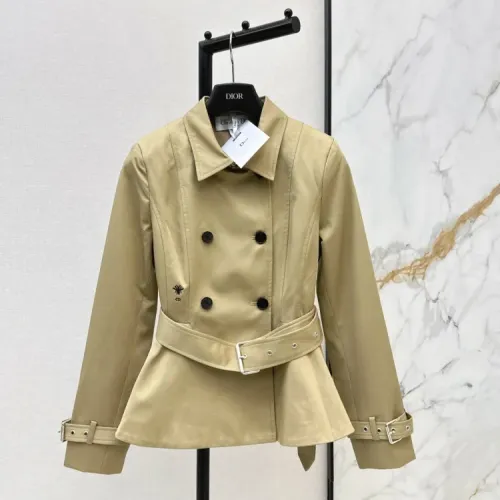 Christian Dior Coats Long Sleeved For Women #1427117