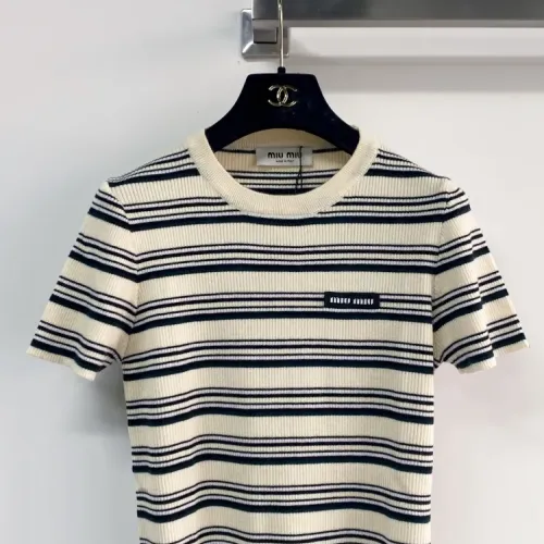Cheap MIU MIU T-Shirts Short Sleeved For Women #1427125 Replica Wholesale [$96.00 USD] [ITEM#1427125] on Replica MIU MIU T-Shirts
