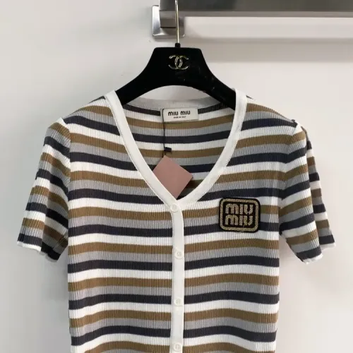 Cheap MIU MIU T-Shirts Short Sleeved For Women #1427131 Replica Wholesale [$98.00 USD] [ITEM#1427131] on Replica MIU MIU T-Shirts