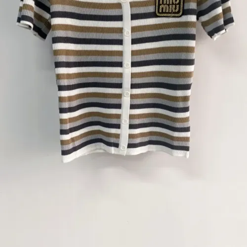 Cheap MIU MIU T-Shirts Short Sleeved For Women #1427131 Replica Wholesale [$98.00 USD] [ITEM#1427131] on Replica MIU MIU T-Shirts
