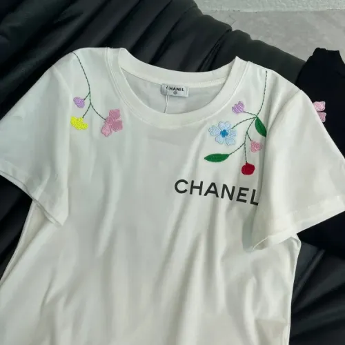 Cheap Chanel T-Shirts Short Sleeved For Women #1427161 Replica Wholesale [$52.00 USD] [ITEM#1427161] on Replica Chanel T-Shirts