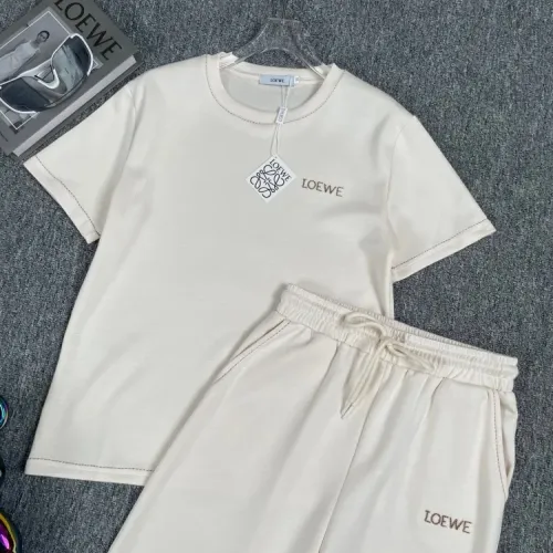 Cheap LOEWE Tracksuits Short Sleeved For Women #1427407 Replica Wholesale [$88.00 USD] [ITEM#1427407] on Replica LOEWE Tracksuits