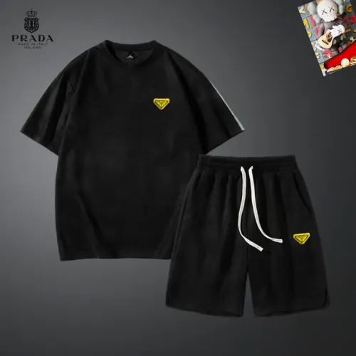 Prada Tracksuits Short Sleeved For Men #1427455