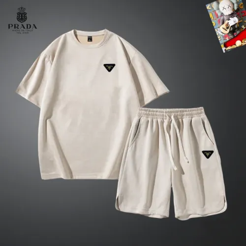 Prada Tracksuits Short Sleeved For Men #1427480