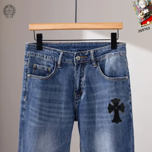 Cheap Chrome Hearts Jeans For Men #1427498 Replica Wholesale [$48.00 USD] [ITEM#1427498] on Replica Chrome Hearts Jeans