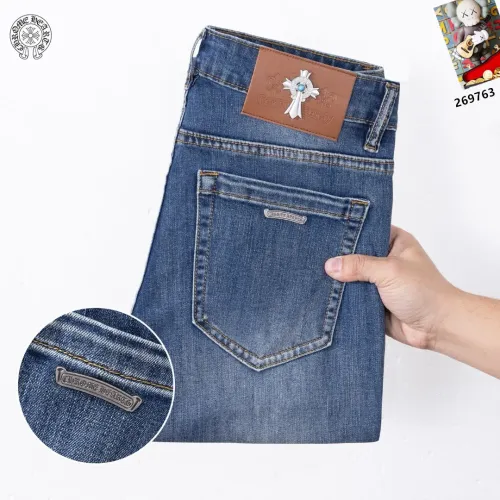 Cheap Chrome Hearts Jeans For Men #1427498 Replica Wholesale [$48.00 USD] [ITEM#1427498] on Replica Chrome Hearts Jeans