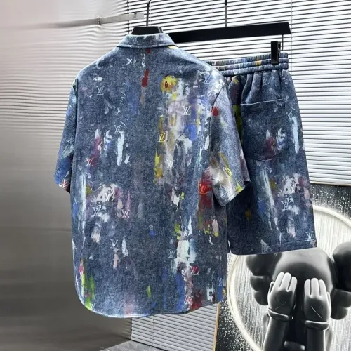 Cheap Louis Vuitton LV Tracksuits Short Sleeved For Men #1427836 Replica Wholesale [$68.00 USD] [ITEM#1427836] on Replica Louis Vuitton LV Tracksuits